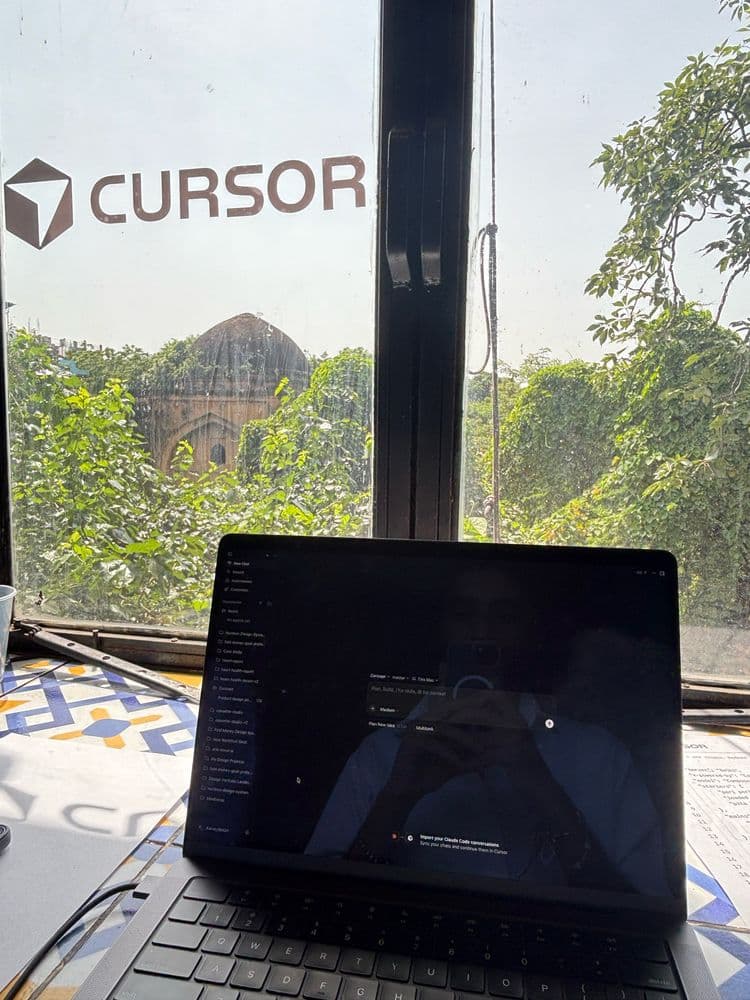 The view from the desk